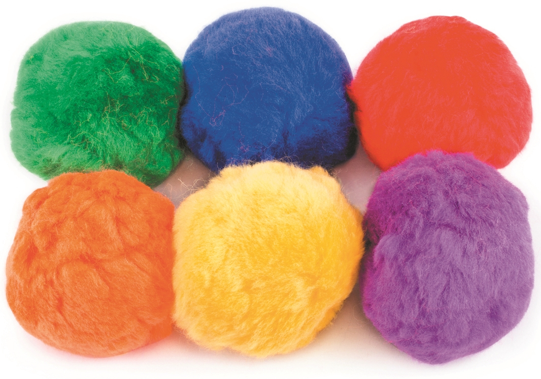 Set of 6 Fleece Balls