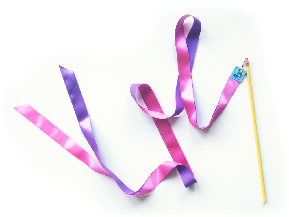 Bicolor Ribbon Wand