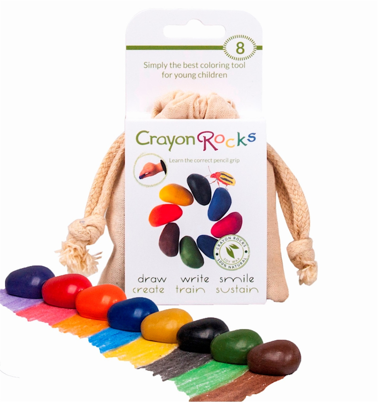 8 Colors Crayon Rocks Bag