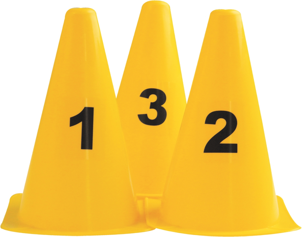 Set of 10 Numbered Cones