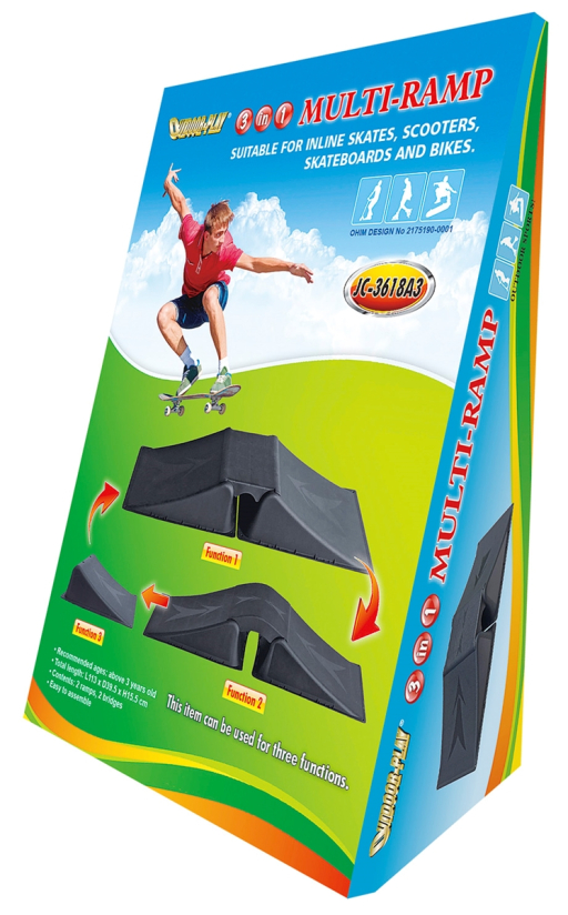 Multi Ramp for Bikes, Skates and Boards