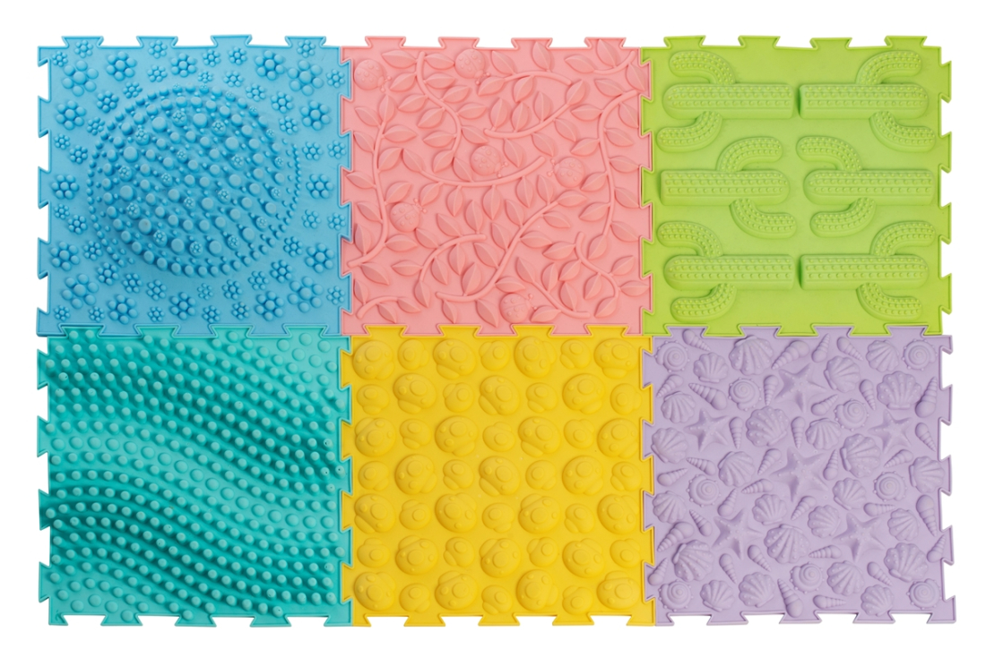 Set of 6 Sensory Massage Puzzle Mats