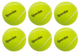 Set of 6 High Density Foam Tennis Balls