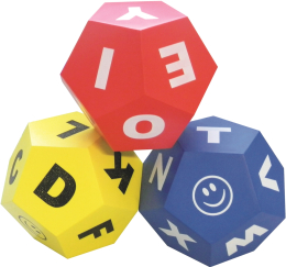 Set of 3 Educational Dice