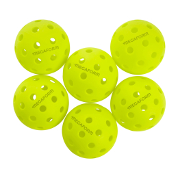 Set of 6 Megaform Pickleball Balls Outdoor