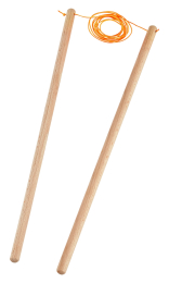 Wooden diabolo sticks